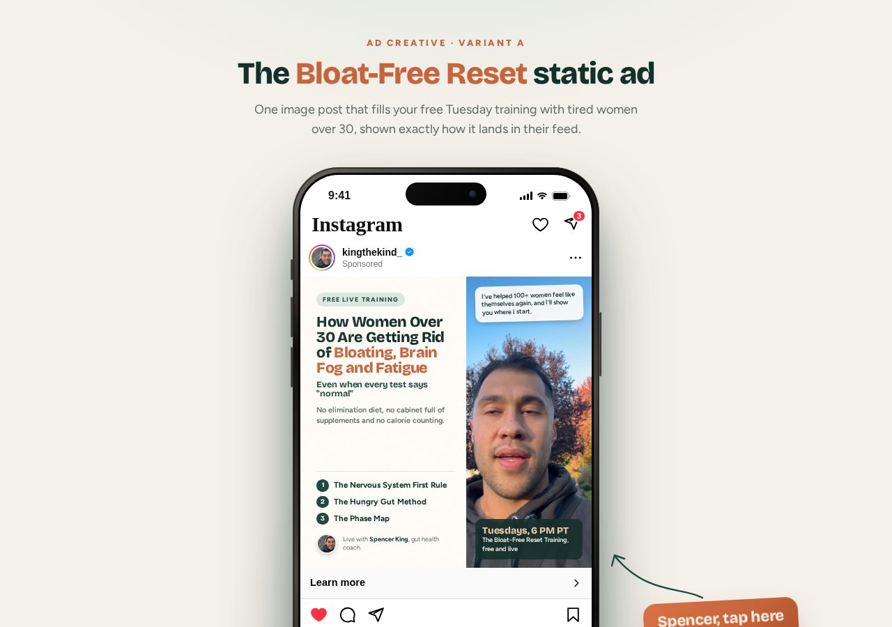 Static ad preview