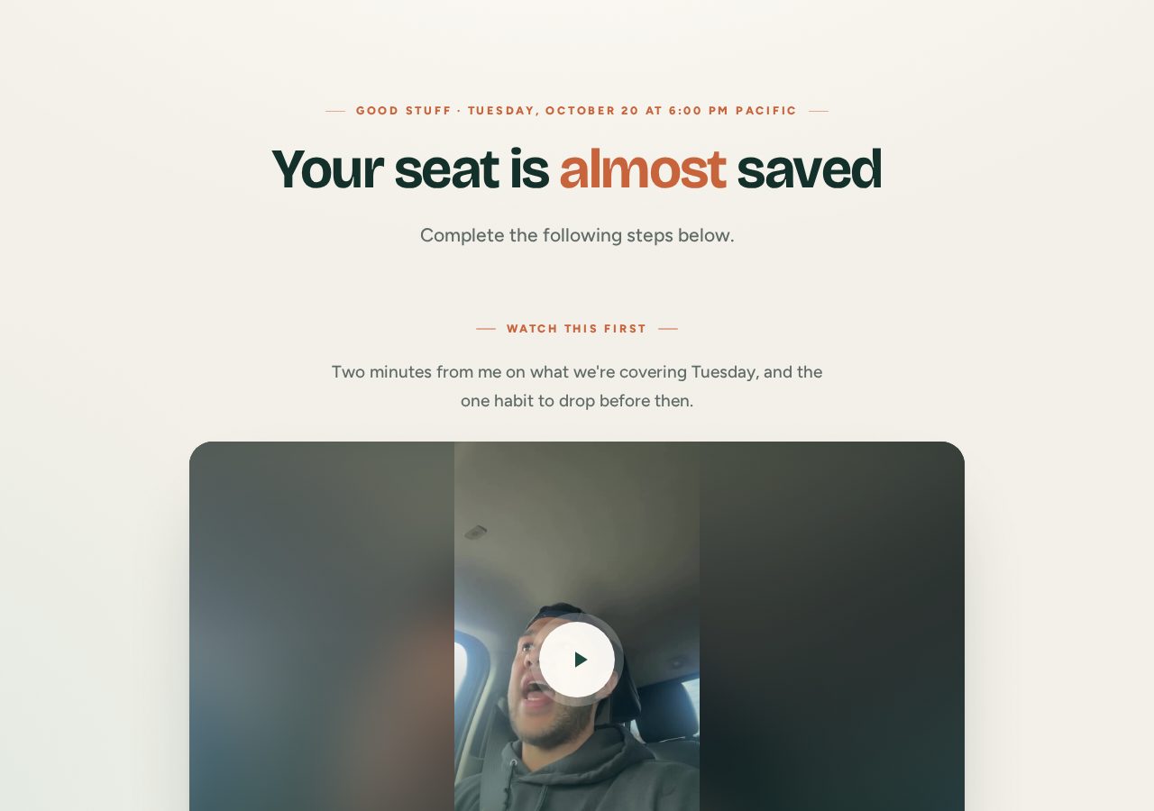 Thank-you page preview